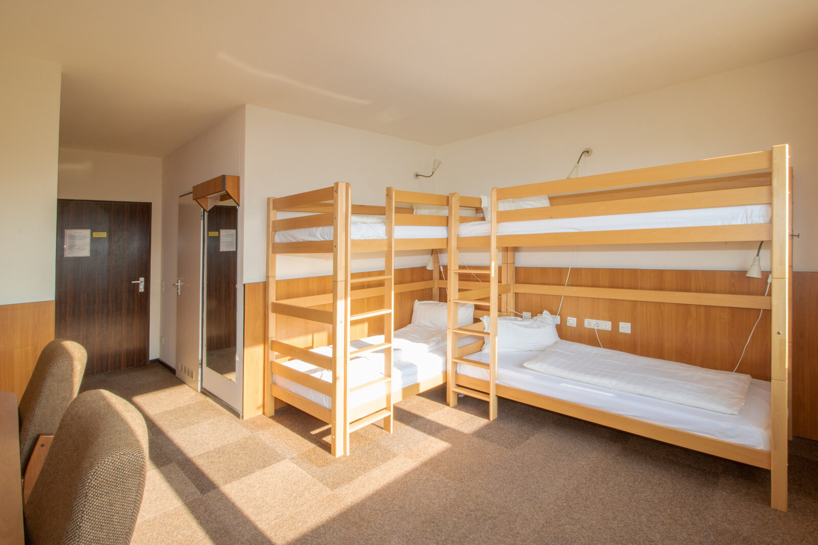 Mehrbettzimmer im Ashram